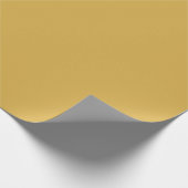 scharfe Senf Trendfarbe Geschenkpapier (Ecke)