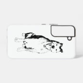 Scharfe Sitzform Samsung Galaxy Hülle (Rückseite (Horizontal))