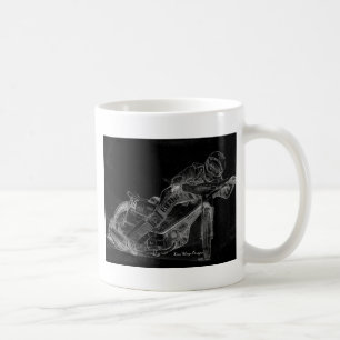 Scharfentwürfe. Speedway bikeonblack Kaffeetasse