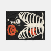Schärfer als Krebs Brustkrebs Bewusstsein Fleecedecke (Vorderseite (Horizontal))