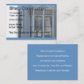 Scharfer Bau Visitenkarte (Vorne/Hinten)