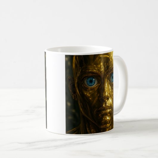 Scharfer Blitz-Android Kaffeetasse (VorderseiteRechts)
