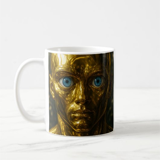 Scharfer Blitz-Android Kaffeetasse (Links)