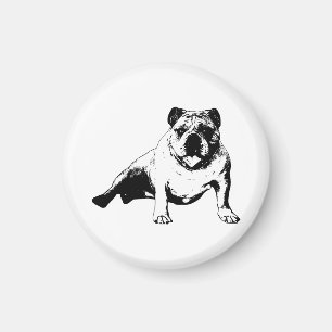 Scharfer Bulldogge-Feiertagsmagnet Magnet