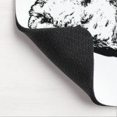 Scharfer Fokus, Katze ruhig Mousepad (Ecke)