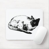 Scharfer Fokus, Katze ruhig Mousepad (Mit Mouse)