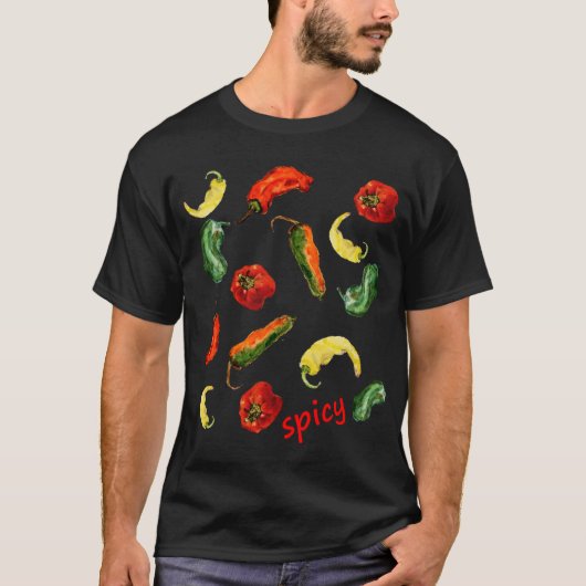 scharfer Hot-Pepper-T - Shirt (Vorderseite)