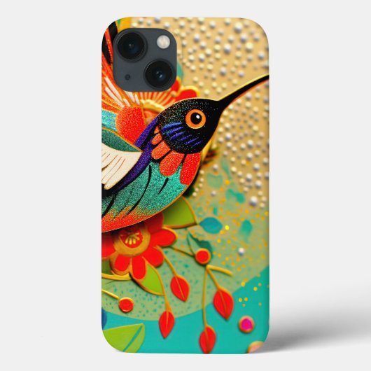 Scharfer Kolibri Case-Mate iPhone Hülle (Rückseite)