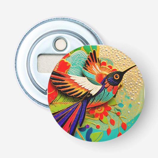 Scharfer Kolibri Flaschenöffner (Vorderseite)