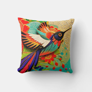 Scharfer Kolibri Kissen
