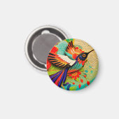 Scharfer Kolibri Magnet (Vorderseite/Rückseite)