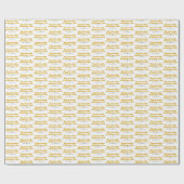 scharfer Senf aus den Nadeln des Packpapiers Geschenkpapier (Flach)