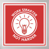 Schärfere Arbeit nicht schwerer inspirierend motiv Poster (Vorne)