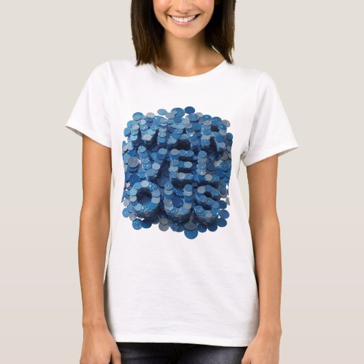 Scharfes Blau MARVELOUS Slogan Design T-Shirt (Vorderseite)