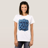 Scharfes Blau MARVELOUS Slogan Design T-Shirt (Vorne ganz)