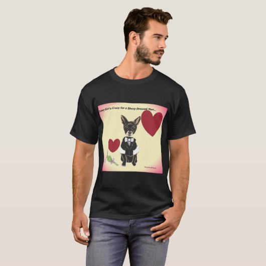 Scharfes gekleidete Chihuahua T-Shirt (Vorne ganz)