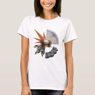 Scharfes Gold ABSTRACTE KUNST Kunst Druck T-Shirt