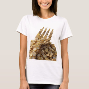 Scharfes Gold HAND OF MONEY fettes Design T-Shirt