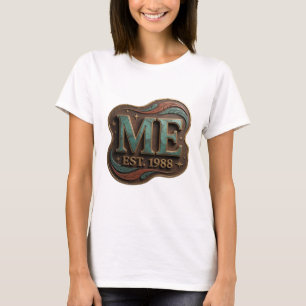 Scharfes Gold ME EST 1988 Grafikdesign T-Shirt