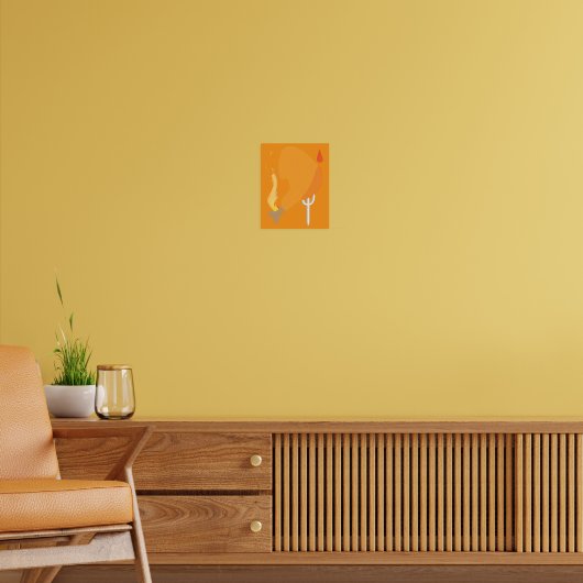 Scharfes Hähnchen Poster (Wohnzimmer 2)