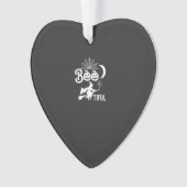 Scharfes Halloween-Hexen-Mond-Design_1 Ornament (Vorderseite)