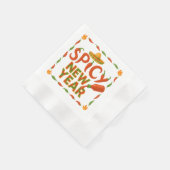 Scharfes Neues Jahr Serviette (Ecke)