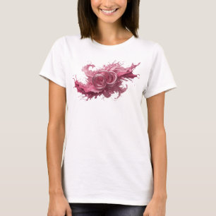 Scharfes Rosa ABSTRACT ART Kunstprint T-Shirt