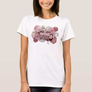 Scharfes Rosa HEUTE IST WEINTAG Shirt