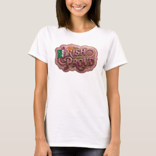 Scharfes Rosa IRISH AND PROUD T-Shirt