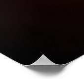 Scharfes Rot und Grau Abstract Minimalis Poster (Ecke)