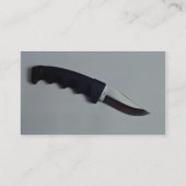 Scharfes schwarzes Messer Visitenkarte (Rückseite)