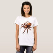 Scharfes Silber ABSTRACT ART Design T-Shirt (Vorne ganz)