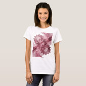 Scharfes Silber ABSTRACT ART Statement Design T-Shirt (Vorne ganz)