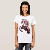Scharfes Silber ABSTRACT ART Statement Design T-Shirt (Vorne ganz)