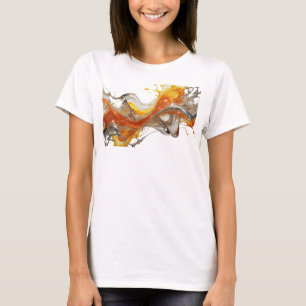 Scharfes Silber ABSTRACT ART Tragbare Kunst T-Shirt