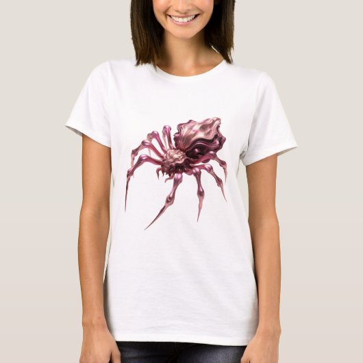 Scharfes Silber ABSTRACTE KUNST Moderne Gestaltung T-Shirt (Vorderseite)