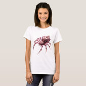 Scharfes Silber ABSTRACTE KUNST Moderne Gestaltung T-Shirt (Vorne ganz)