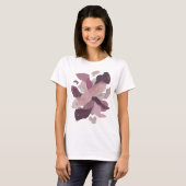 Scharfes Silber MAGNOLIA GALAXY Statement-Design T-Shirt (Vorne ganz)
