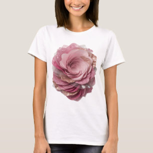 Scharfes Silber PINK ROSE Kundendesign T-Shirt