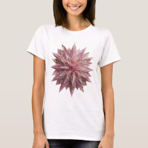 Scharfes Silber PINK STAR Statement Design T-Shirt