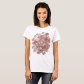 Scharfes Silber ROSE GOLD GLITZER T-Shirt (Vorne ganz)