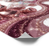 Scharfes Silber THREE DIAMOND TEDDIES Druck Poster (Ecke)