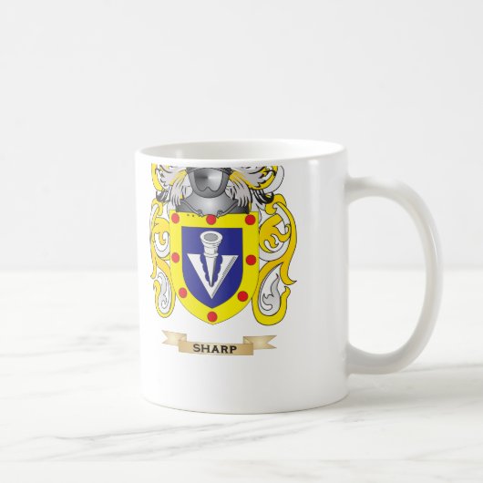 Scharfes Wappen (Familienwappen) Kaffeetasse (Rechts)