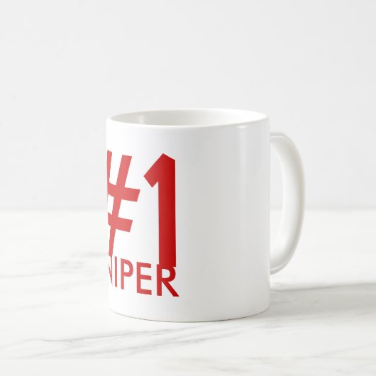 SCHARFSCHÜTZE #1 KAFFEETASSE (VorderseiteRechts)