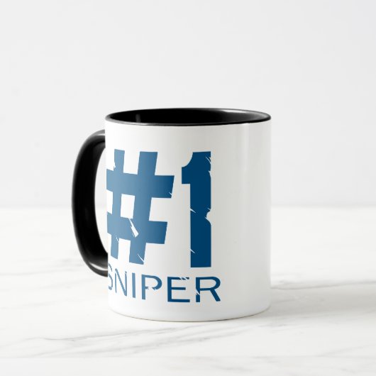 Scharfschütze #1 tasse (Vorderseite Links)