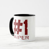Scharfschütze #1 tasse (Vorderseite Links)