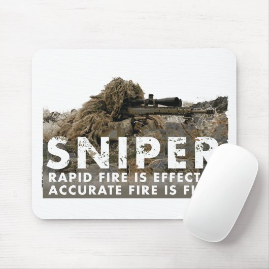 Scharfschütze - genaues Feuer ist abschließend Mousepad (Mit Mouse)