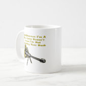 Scharfschütze gerade weil ich eine Meile entfernt Kaffeetasse (Vorderseite Links)