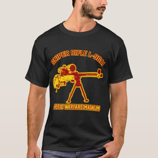 Scharfschütze-Gewehr L-96A1 T-Shirt (Vorderseite)