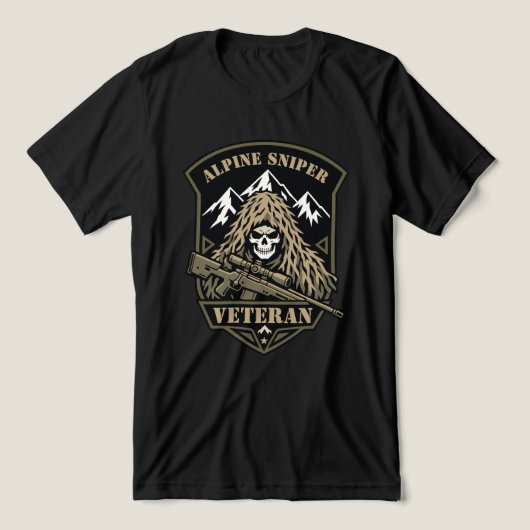 Scharfschütze Veteran Tri-Blend Shirt (Design Vorderseite)